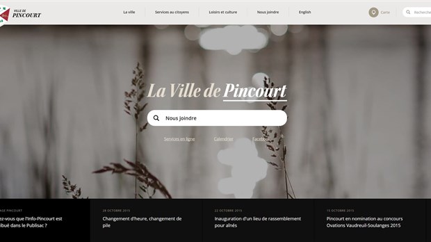 La Ville de Pincourt lance son nouveau site Web