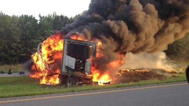 Véhicule lourd en feu sur la 20 Ouest : la voie rouverte à la circulation