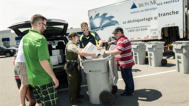 Succès de la journée de déchiquetage dans Vaudreuil-Soulanges