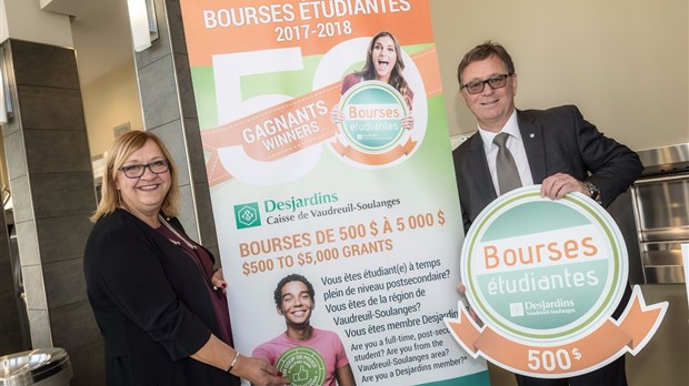 Desjardins Vaudreuil-Soulanges lance le Concours de bourses étudiantes 2017-2018