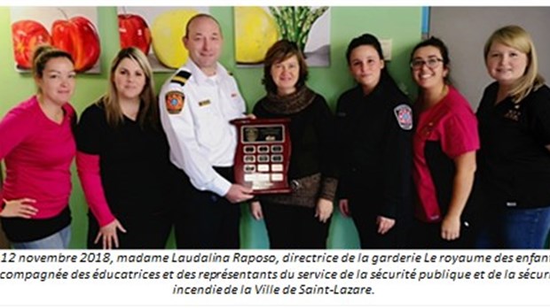 Deux établissements Lazarois sont récompensés par le Service de sécurité incendie