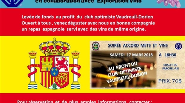 Découvrez les saveurs de l'Espagne avec le club optimiste Vaudreuil-Dorion