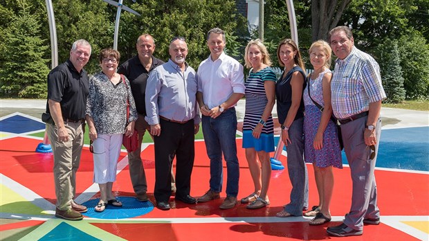 Nouveau jeu d'eau et nouvelle piste cyclable dans Vaudreuil-Dorion