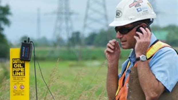 Inspection du pipeline Trans-Nord à Saint-Lazare