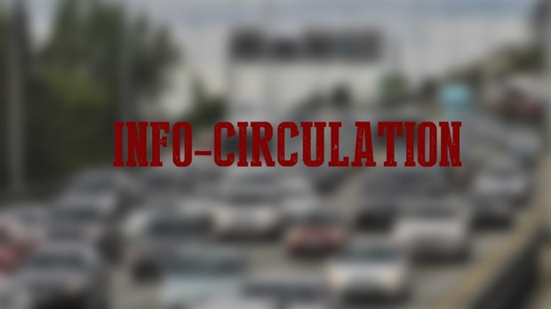 Circulation difficile sur l'autoroute 20 en direction ouest