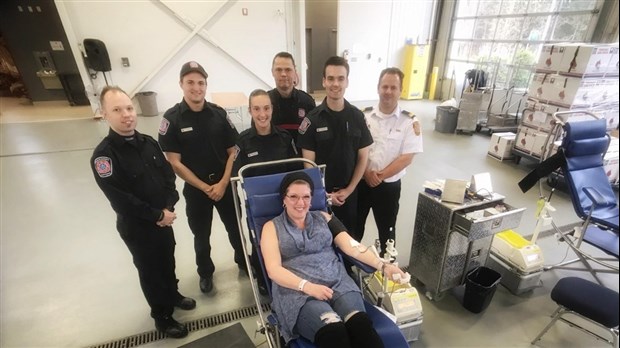 140 donneurs répondent à l'invitation des pompiers de Saint-Lazare