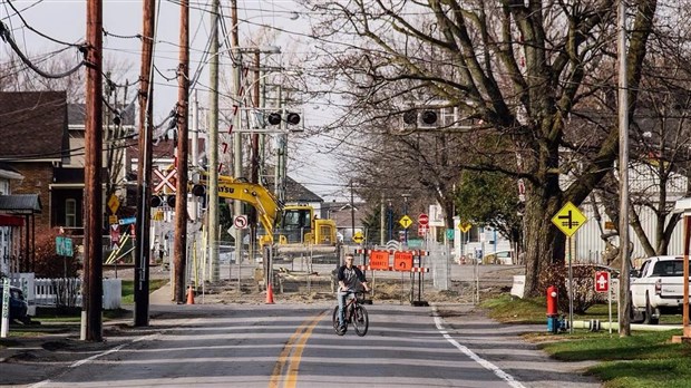 Poursuite des travaux sur la rue Sauvé à Les Coteaux