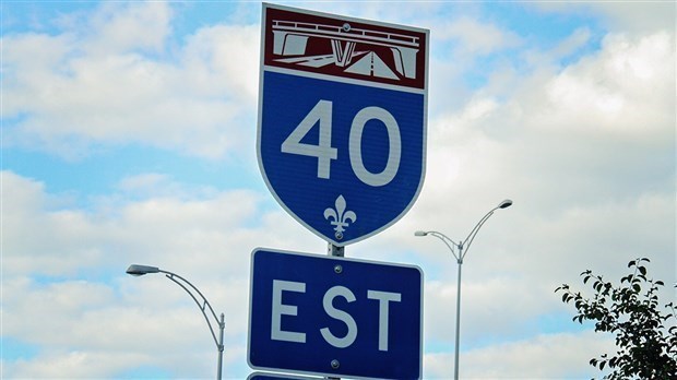 Fermeture de l'autoroute 40 Est à Sainte-Anne-de-Bellevue