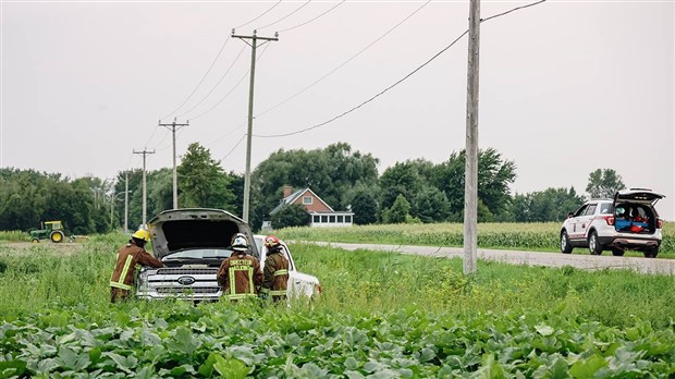 Sortie de route à Saint-Zotique