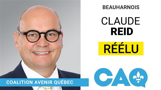 Claude Reid conserve le comté de Beauharnois 