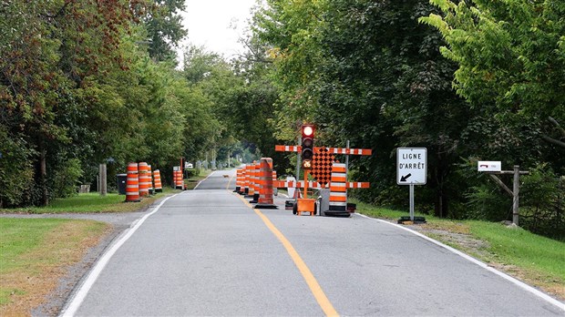 Chemin du Fleuve: une entrave en place pour quelques mois aux Cèdres 