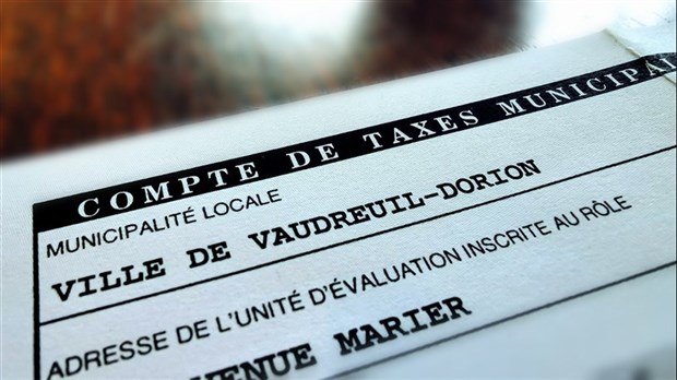 Les comptes de taxes de Vaudreuil-Dorion seront bientôt acheminés 