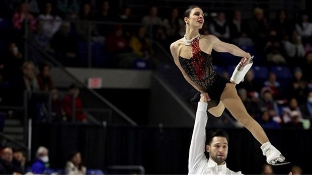  Another gold medal for skater Maxime Deschamps and his partner   