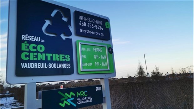 Retour à l’horaire d’été du Réseau des écocentres de la MRC de Vaudreuil-Soulanges