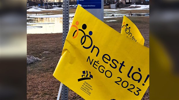 Le personnel de soutien scolaire des Trois-Lacs souligne l’échéance de la convention collective