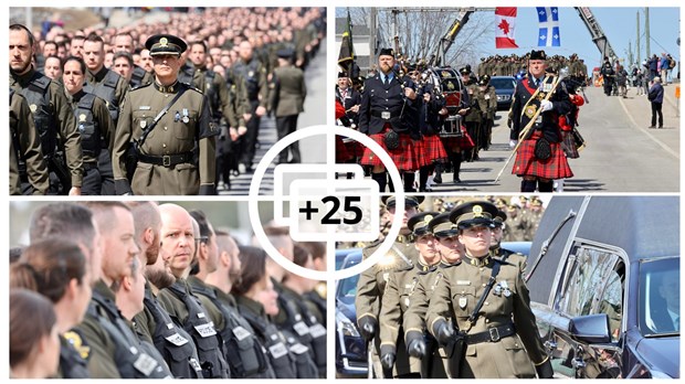 Des policiers de la région participent au dernier hommage à Maureen Breau 