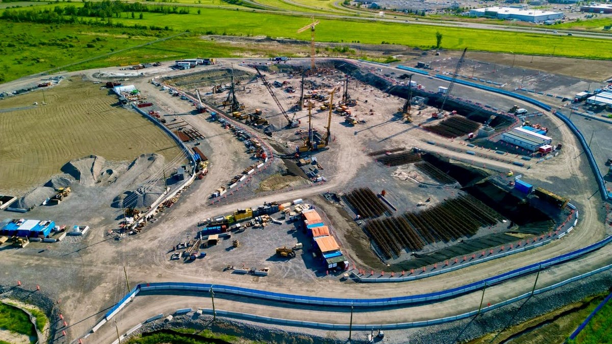 Overview Of The Construction Site Of The Future Vaudreuil-Soulanges ...