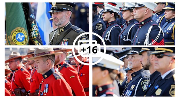 Des policiers de Vaudreuil-Soulanges rendent hommage à leurs collègues disparus