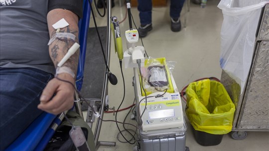 A blood drive in Notre-Dame-de-l'Île-Perrot in mid-October   