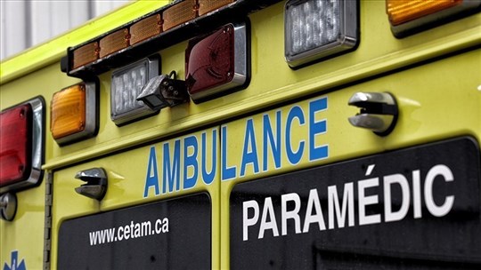 Rigaud: an ambulance permanently parked at the fire station   