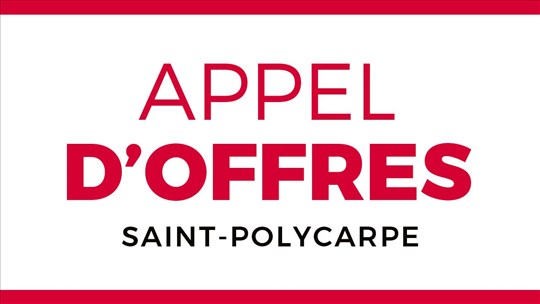 APPEL D'OFFRES : Fourniture et livraison de compteurs d'eau, de registres, d'antennes et de robinets