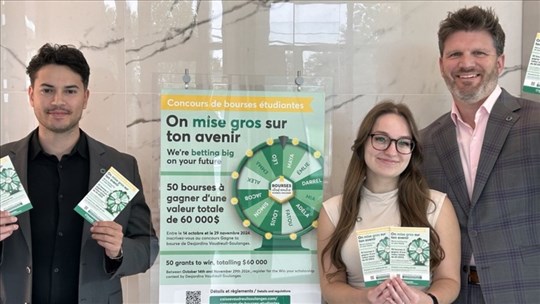 Le Concours de bourses d'études de Desjardins Vaudreuil-Soulanges est de retour