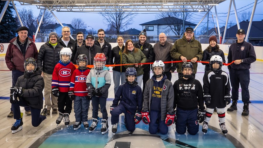 NDIP lance la saison du patinage extérieur et inaugure le toit de sa patinoire réfrigérée