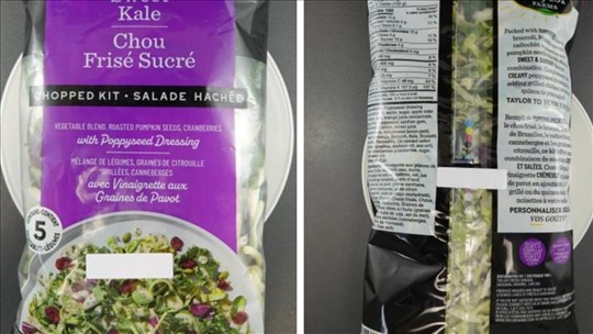 Recall of Taylor Farms kale sold in Quebec 