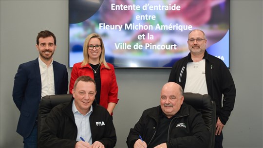 Pincourt Signs Civil Security Assistance Agreement with Fleury Michon Amérique