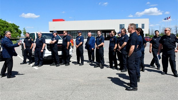 Formation sur les laboratoires clandestins pour des pompiers de Vaudreuil-Soulanges