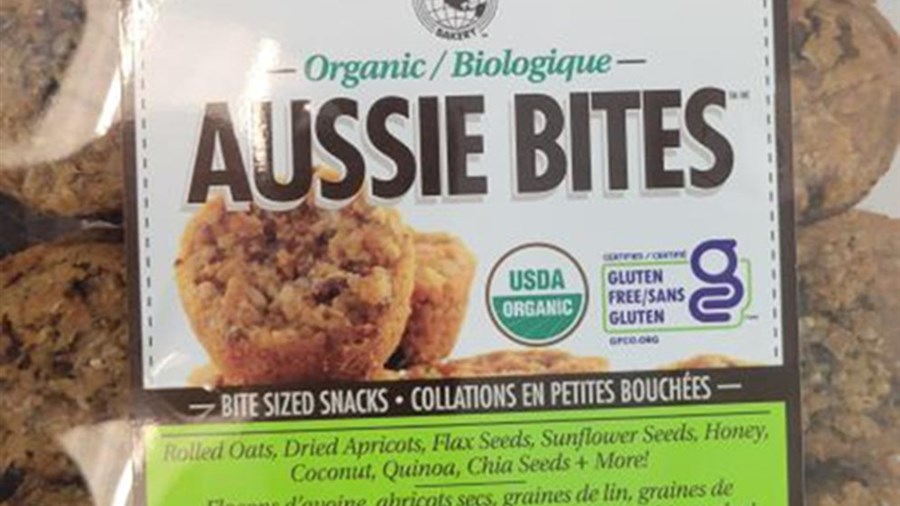 Rappel de bouchées Aussie Bites bio en raison de la présence non déclarée de gluten