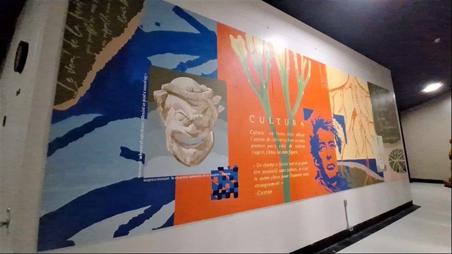 The MU organization gives a second life to a mural from the Arts-plastiques études program 