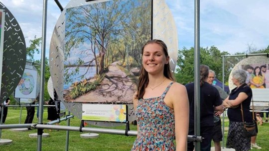 Gabrielle Larouche: an art enthusiast not afraid to step outside her comfort zone  