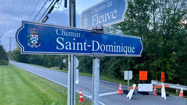 Fermeture complète d'une portion du chemin du Fleuve aux Cèdres 