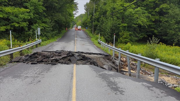 Une partie du chemin Saint-Georges fermée à Rigaud