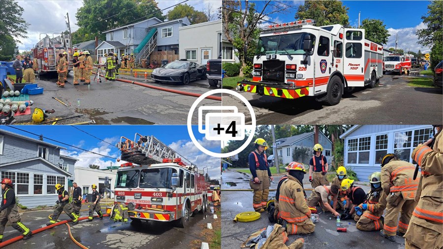 Fire on 7th Avenue in L'Île-Perrot  