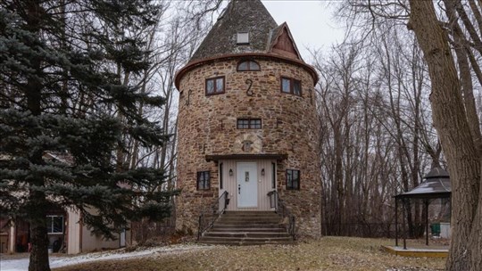 A windmill transformed into a private residence is for sale  