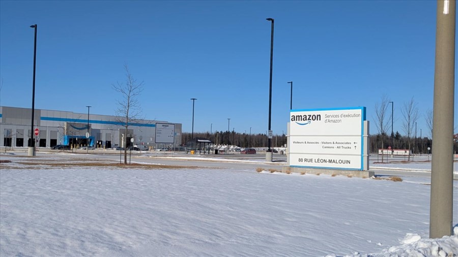 DERNIÈRE HEURE: Amazon ferme son entrepôt de Coteau-du-Lac