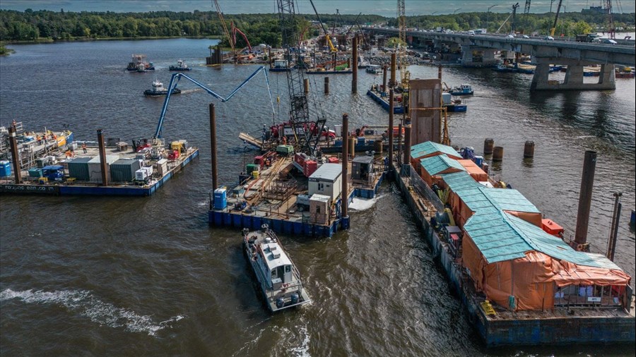 Construction of the new Île-aux-Tourtes bridge: assessment of the first year's work 