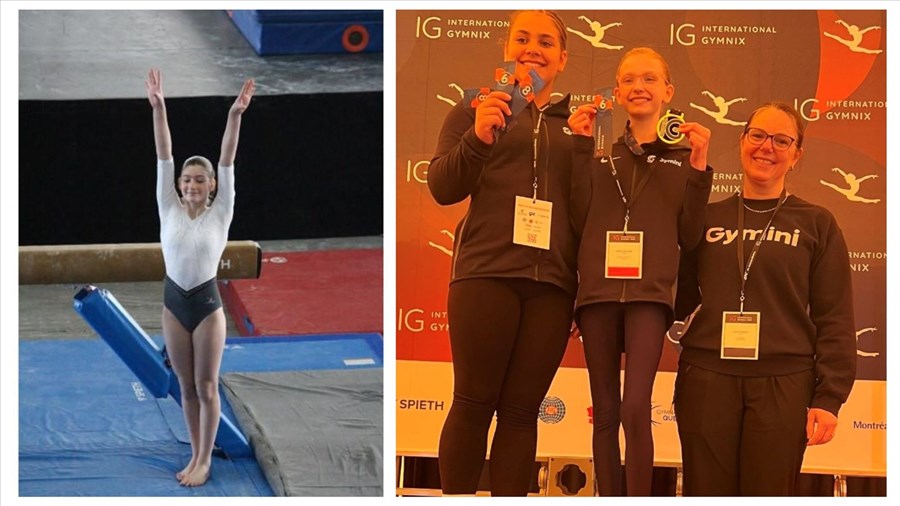 Du 5 au 9 mars : le Club Gymini est fier de ses succès à l'International Gymnix