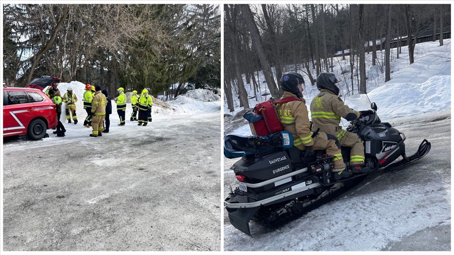 Exercice de sauvetage d’envergure sur le mont Rigaud