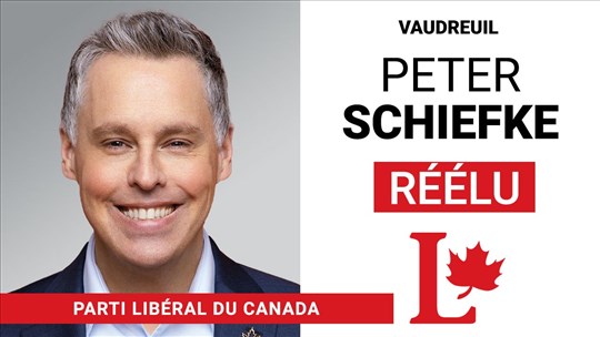 ÉLECTIONS 2025: Peter Schiefke conserve le comté de Vaudreuil