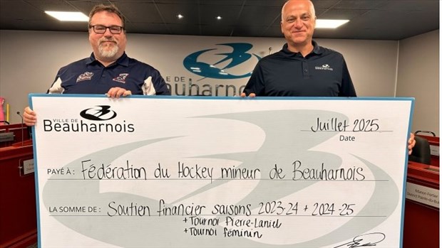 Beauharnois renouvelle son appui au hockey mineur local 