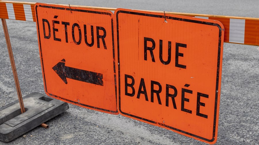 Bris d’aqueduc : fermeture partielle de l’autoroute 20 à Vaudreuil-Dorion