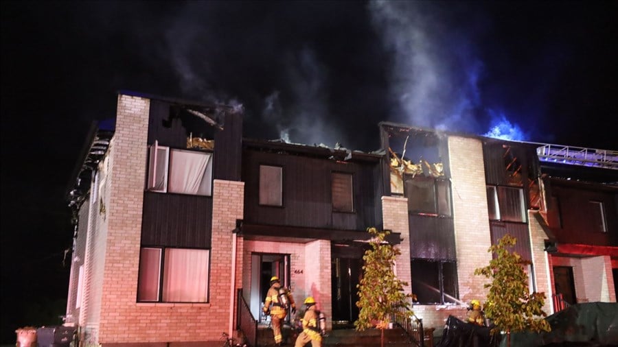 Quatre familles à la rue suite à un incendie 