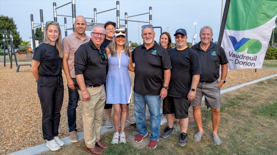 Vaudreuil-Dorion inaugure son premier module d'entraînement extérieur 