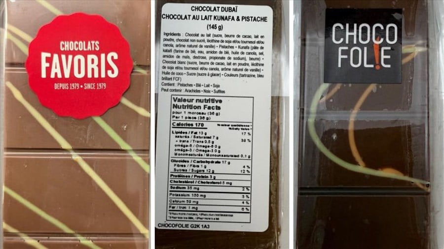 Chocolats Favoris procède au rappel d'un des produits vendus en boutique 