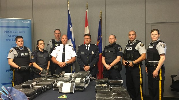 81 kilos de drogue ont été saisis au Port de Valleyfield