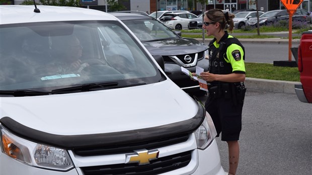 Début de la campagne « Pas de cell au volant, c’est gagnant ! » dans Beauharnois