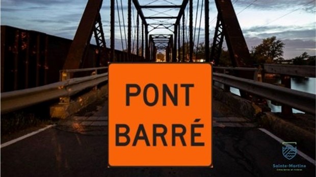 Nouvelle fermeture du pont Paul-Jeanneau à Sainte-Martine 